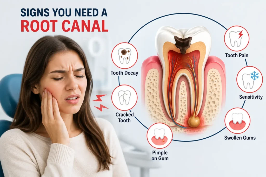 Signs You Need a Root Canal, how do you know if you need a root canal, symptoms of needing a root canal, can you need a root canal without pain, What happens if you don't get a root canal