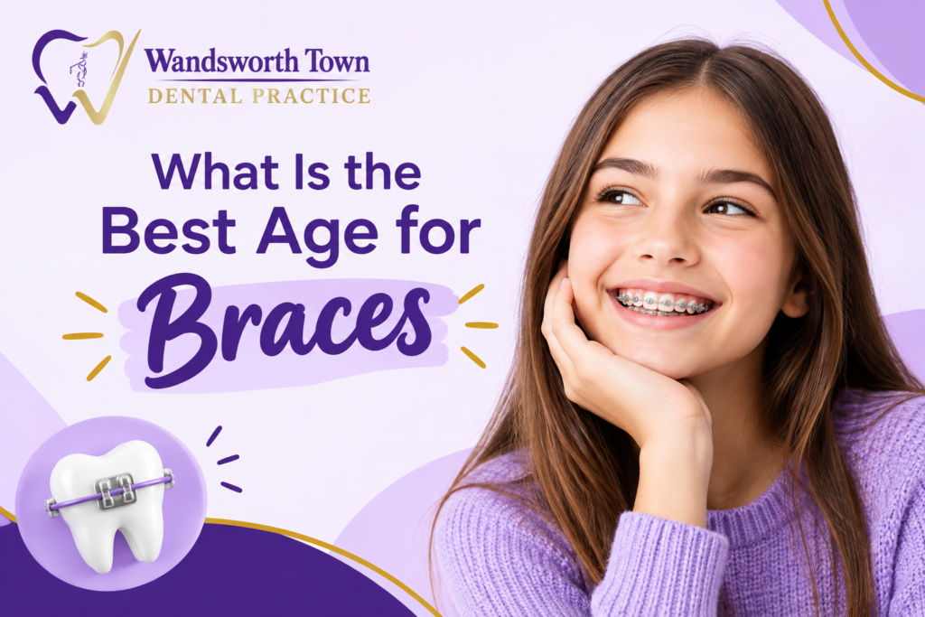 entist discussing the best age for braces