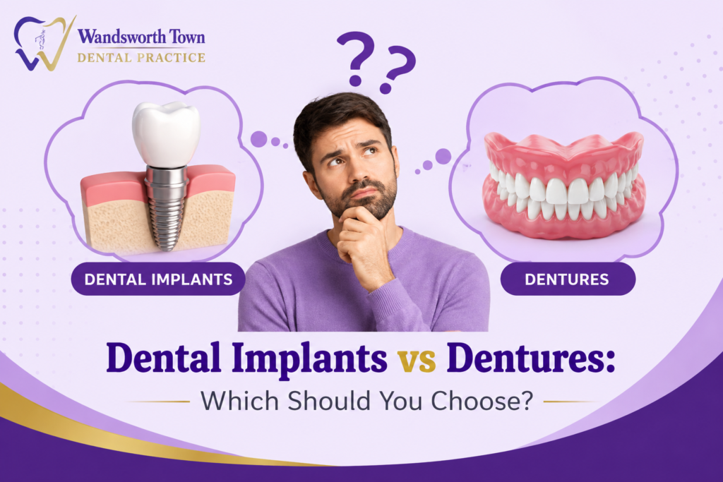 Dental implants vs dentures for replacing missing teeth