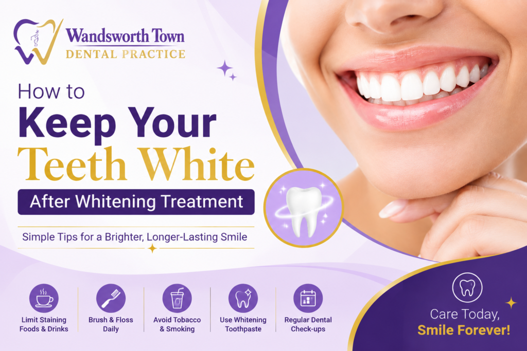 How to keep teeth white after whitening treatment