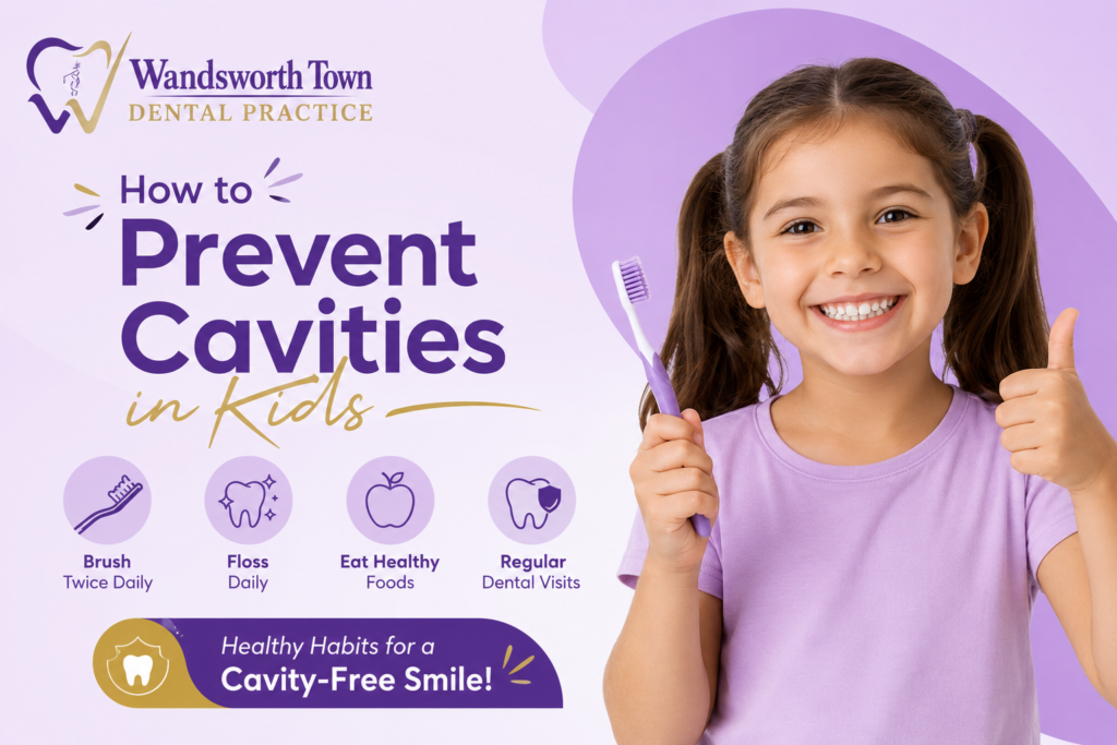 Prevent cavities in kids with proper brushing and oral care.
