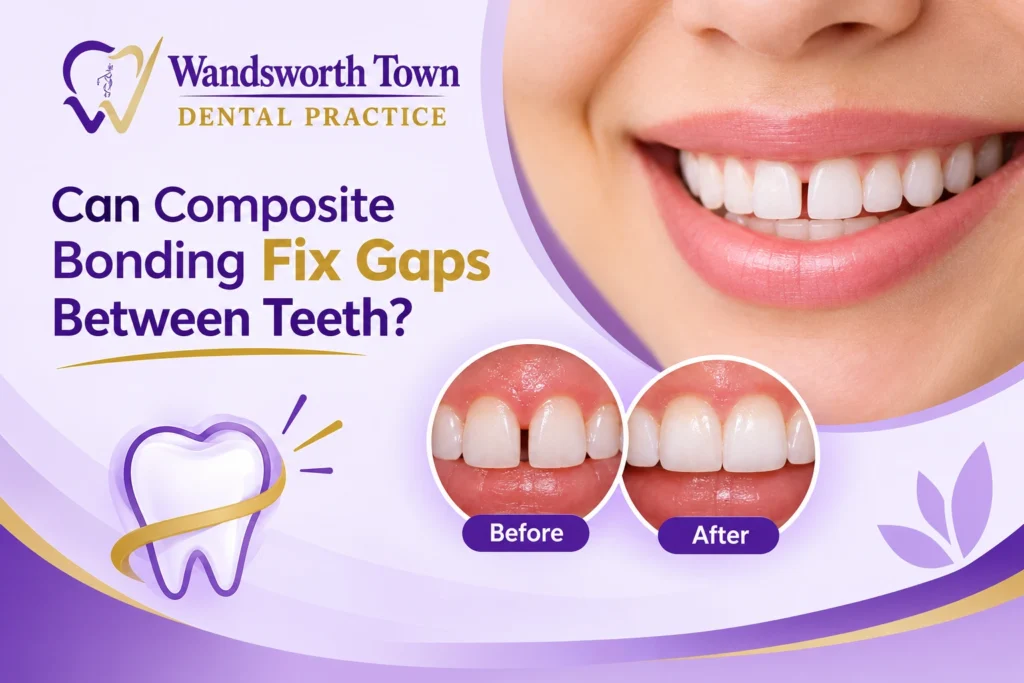 composite bonding to fix gaps between teeth