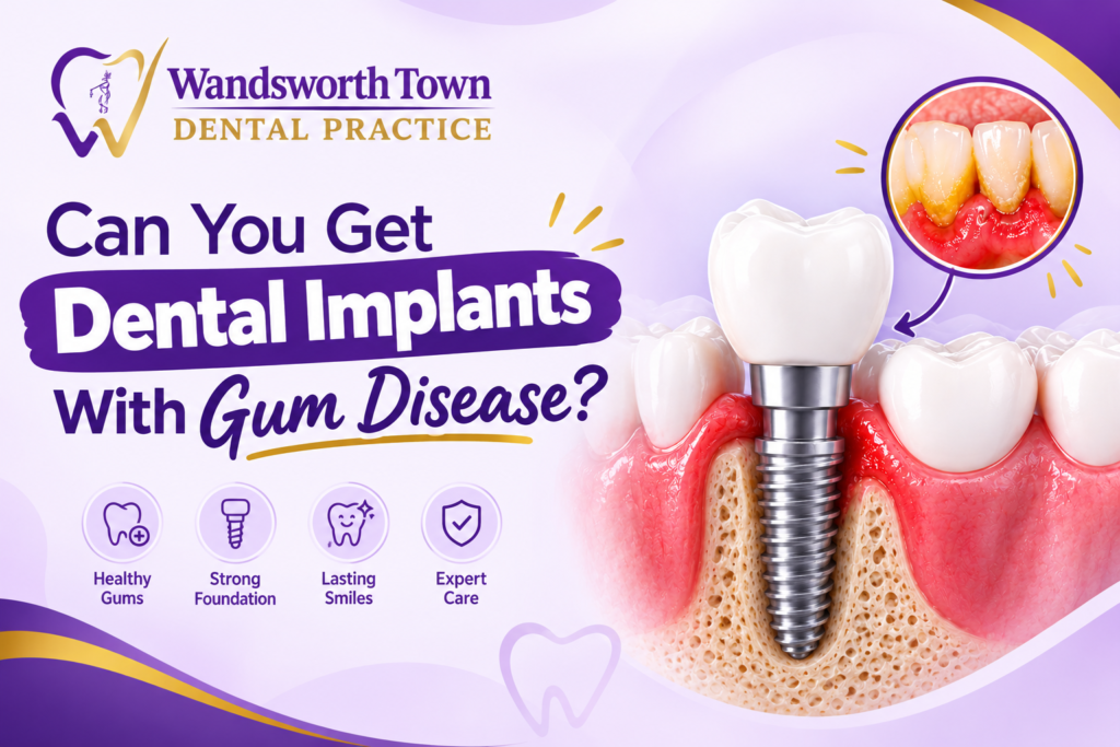 Dental implants with gum disease assessment at Wandsworth Town Dental Practice