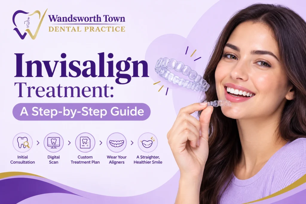 Invisalign clear aligners for teeth straightening treatment